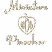 Miniature Pinscher Mom Gifts Embroidered Polo Shirt