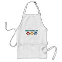 MINIATURE PINSCHER Mom Paw Print 1 aprons by poochloverstuff MINIATURE PINSCHER Mom Paw Print 1 aprons