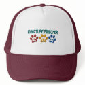 MINIATURE PINSCHER Mom Paw Print 1 hats by poochloverstuff MINIATURE PINSCHER Mom Paw Print 1 hats