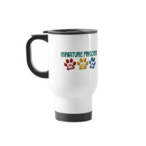 MINIATURE PINSCHER Mom Paw Print 1 mugs by poochloverstuff MINIATURE PINSCHER Mom Paw Print 1 mugs