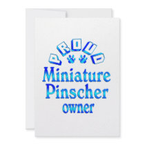Miniature Pinscher Owner Custom Announcements