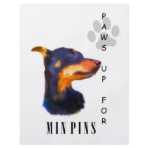 Miniature Pinscher Paws Up Flyers by jaisjewels Miniature Pinscher Paws Up Flyers