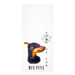 Miniature Pinscher Paws Up Rack Cards
