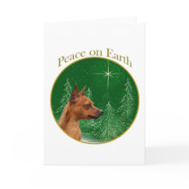 Miniature Pinscher Peace Cards