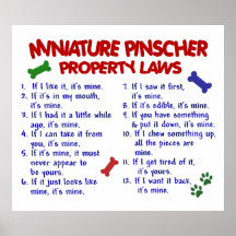 MINIATURE PINSCHER PL2 POSTER