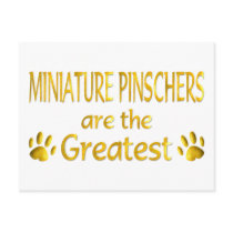 Miniature Pinscher postcards