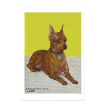 Miniature Pinscher posters by ArtByKimberley Miniature Pinscher posters