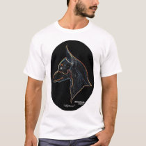 Miniature Pinscher, "Reflections" t-shirts by ArtByKimberley Miniature Pinscher, "Reflections" t-shirts