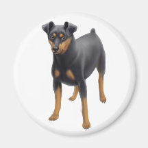 Miniature Pinscher Round Magnet