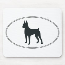Miniature Pinscher Silhouette Mouse Pad