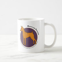 Miniature Pinscher, Stag Red Mug