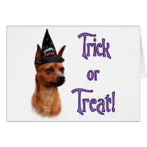 Miniature Pinscher Trick Greeting Card
