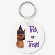 Miniature Pinscher Trick keychains