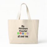 Miniature Pinscher Walks Design Bags