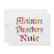 Miniature Pinschers Rule invitations by TLArnold4 Miniature Pinschers Rule invitations
