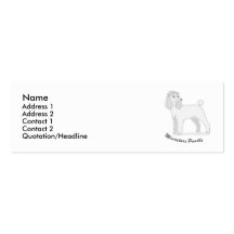 Miniature Poodle Business Card Templates
