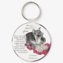 Miniature Schnauzer Art Gifts keychain