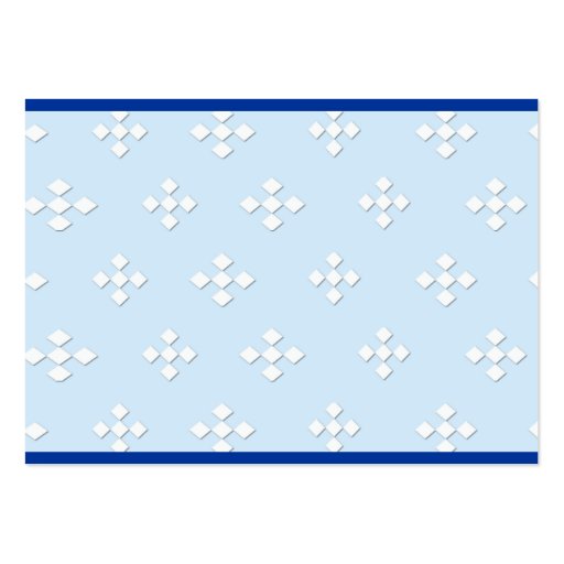 Miniature Schnauzer - Blue w/ White Diamond Design Business Cards (back side)