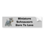 Miniature Schnauzer Bumper Sticker