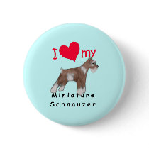 Miniature Schnauzer Button