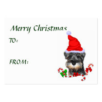 Miniature Schnauzer Christmas Gifts business cards by DogsByDezign Miniature Schnauzer Christmas Gifts business cards