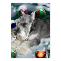 Miniature Schnauzer Christmas Gifts business cards