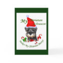 Miniature Schnauzer Christmas Gifts cards by DogsByDezign Miniature Schnauzer Christmas Gifts cards