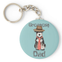 Miniature Schnauzer Dad Keychain