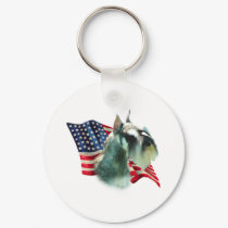 Miniature Schnauzer Flag keychains by GreyWolfCreation Miniature Schnauzer Flag keychains