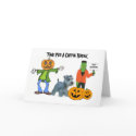 Miniature Schnauzer Halloween Greeting Card by normagolden Miniature Schnauzer Halloween Greeting Card