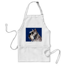 Miniature Schnauzer Head Study Aprons
