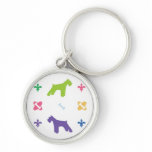Miniature Schnauzer Keychain