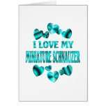MINIATURE SCHNAUZER Love Greeting Cards