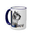 Miniature Schnauzer LOVE mug