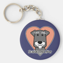 Miniature Schnauzer Lover Keychain