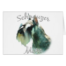 Miniature Schnauzer Mom 2 cards by GreyWolfCreation Miniature Schnauzer Mom 2 cards