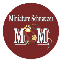 Miniature Schnauzer MOM Gifts stickers by DogsByDezign Miniature Schnauzer MOM Gifts stickers