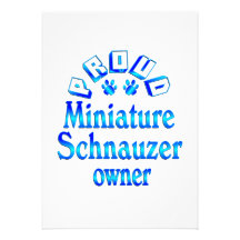 Miniature Schnauzer Owner Invitations