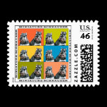 Miniature Schnauzer Postage Stamp stamps