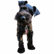 Miniature Schnauzer Sculpture Keychain photo sculptures