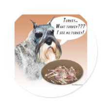 Miniature Schnauzer Turkey stickers