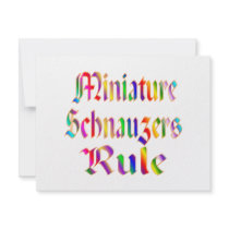 Miniature Schnauzers Rule invitations by TLArnold4 Miniature Schnauzers Rule invitations
