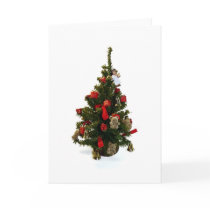 miniature x-mas tree greeting card by tdoes1 miniature x-mas tree greeting card