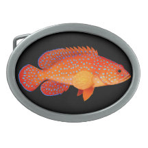 Miniatus Grouper Vermilion Sea Bass Belt Buckle