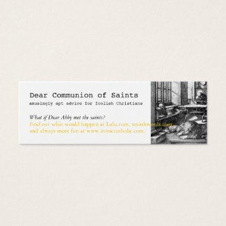 MiniBookmark, Dear Communion of Saints book profilecard