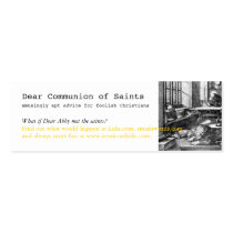 MiniBookmark, Dear Communion of Saints book Business Card