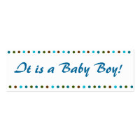 Minicard Baby Boy Birth Announcement profilecard