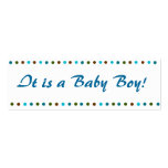 Minicard Baby Boy Birth Announcement Business Card Templates