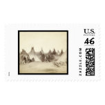 Miniconjou Indian Tipi Camp SD 1891 postage