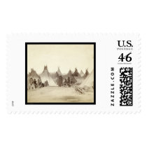 Miniconjou Indian Tipi Camp SD 1891 Postage